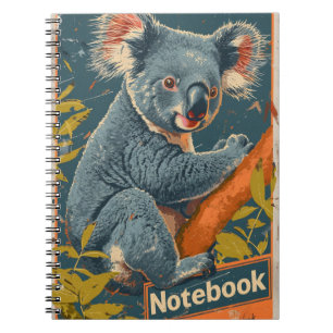 Caderno Espiral Koala Vintage