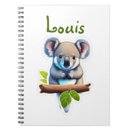 Caderno Espiral Koalabär auf Bambus