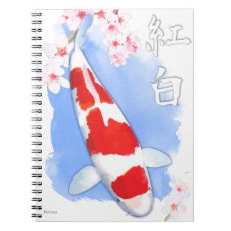 Caderno Espiral Kohaku Koi