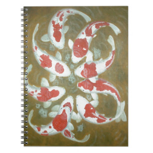 CADERNO ESPIRAL KOI FISH