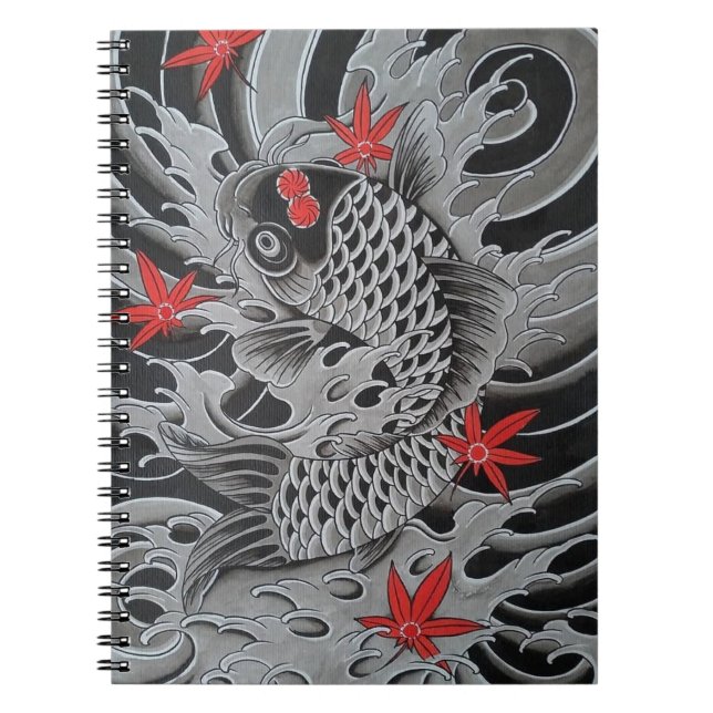 Caderno Espiral Koi Fish Japonês (Frente)
