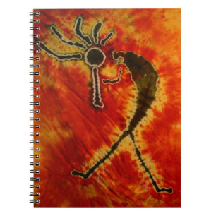 Caderno Espiral Kokopelli Tie Dye