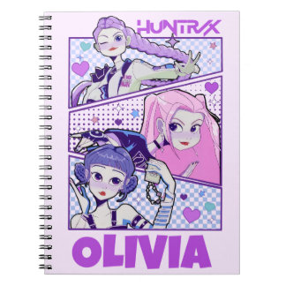 Caderno Espiral KPop Demon Hunters Notebook, Kids Huntrix