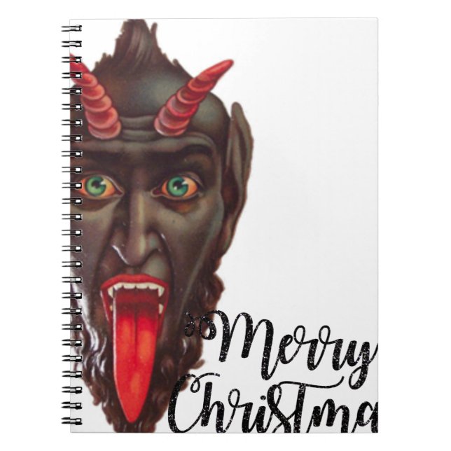 Caderno Espiral krampus feliz natal (Frente)
