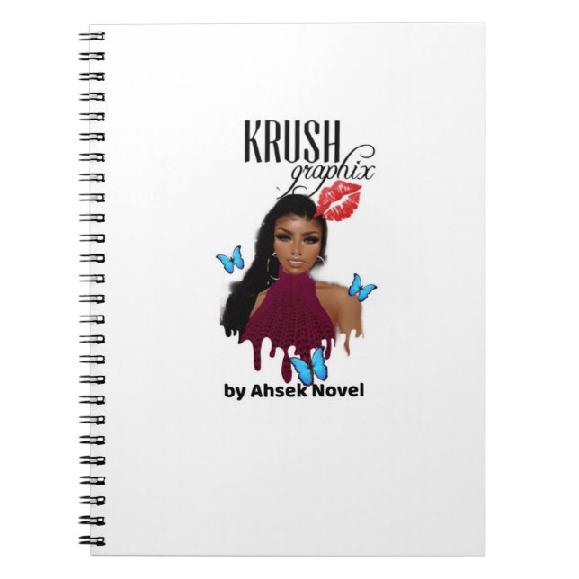 Caderno Espiral Krush Graphix por Ahsek Novel Notebook 1 (Frente)