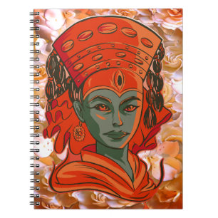 Caderno Espiral Kumari, cara de mulher