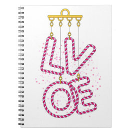 CADERNO ESPIRAL L O V E