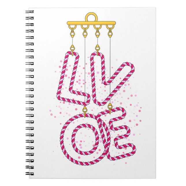 CADERNO ESPIRAL L O V E (Frente)