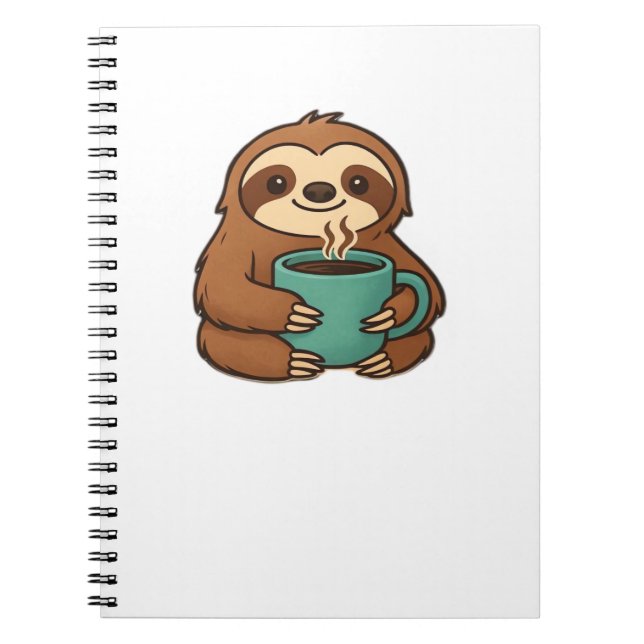 Caderno Espiral Lã branca com Mug de Café - Animal Fragmentado A (Frente)