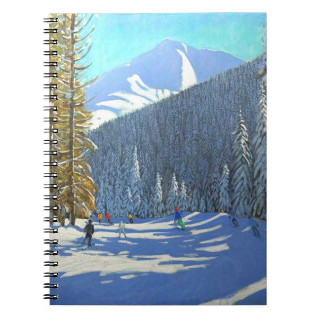 Caderno Espiral La Clusaz 2012 de Beauregard do esqui (Frente)