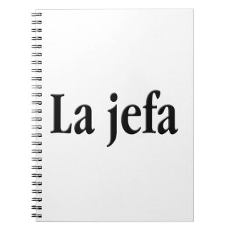 Caderno Espiral La jefa