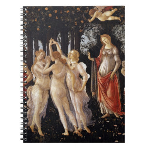 Caderno Espiral La Primavera (primavera) por Sandro Botticelli