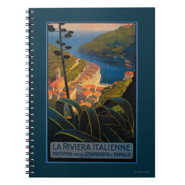 Caderno Espiral La Riviera Italienne (Frente)