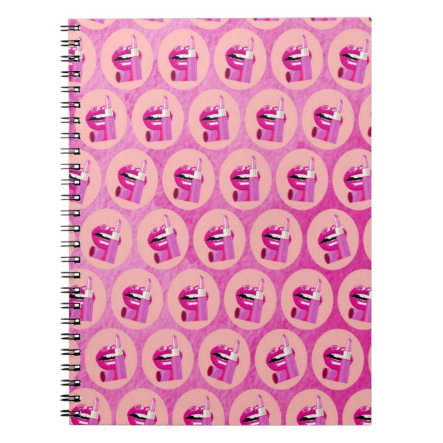 Caderno Espiral Lábios (Frente)