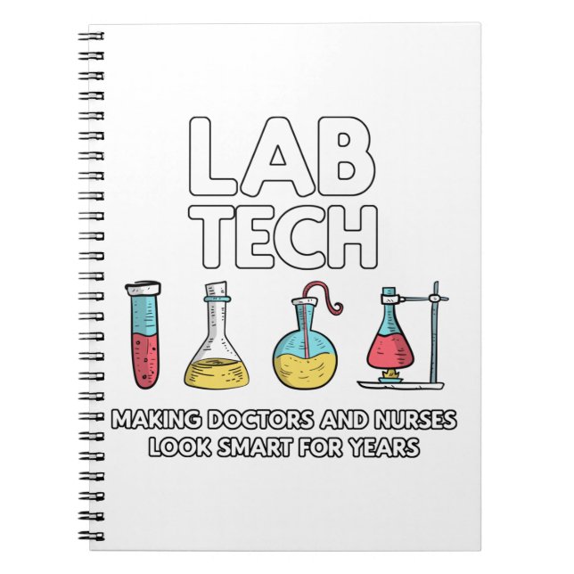 Caderno Espiral Laboratório de tecnologia do laboratório (Frente)