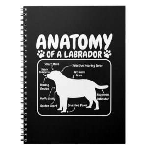Caderno Espiral Labrador Dog Anatomy