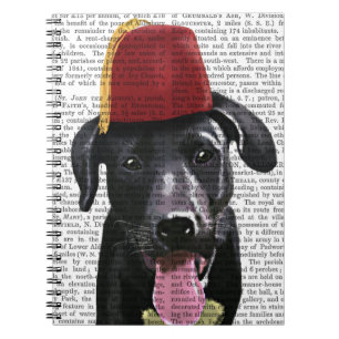Caderno Espiral Labrador Preto Com Fez