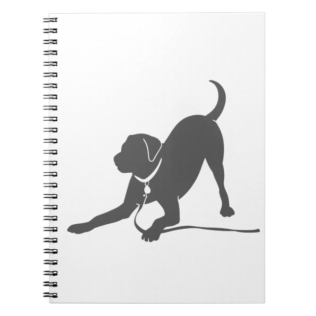 Caderno Espiral Labrador: silhueta recuperadora (Frente)