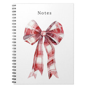 Caderno Espiral Lacre de Listras Xadrez Vermelho Branco