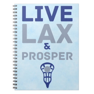 Caderno Espiral Lacrosse Live LAX e Prosper