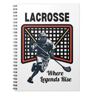 Caderno Espiral Lacrosse: Onde as lendas sobem