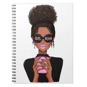 Caderno Espiral Lady Boss Life, Chefe Babe Mulher, Menina Chefe Dr