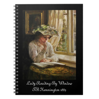 Caderno Espiral Lady Reading by Window