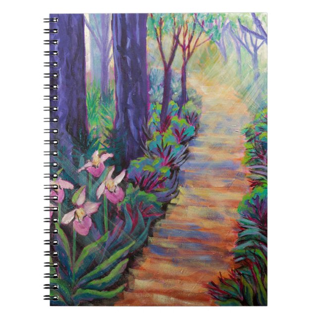 Caderno Espiral Lady Slippers no caminho (Frente)