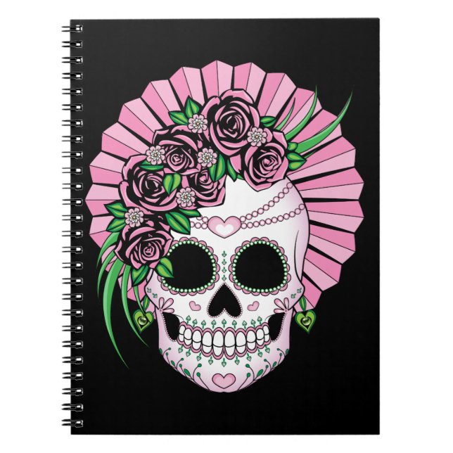 Caderno Espiral Lady Sugar Skull (Frente)