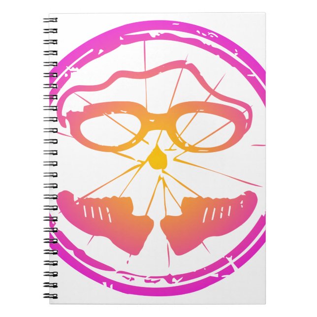 Caderno Espiral Lady Triathlon, mulher triathlon (Frente)