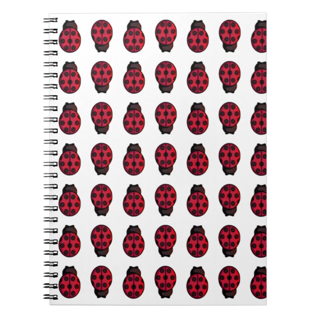 Caderno Espiral Ladybug Pattern (Frente)