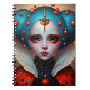 Caderno Espiral Ladybug Queen Cute Fantasy Art