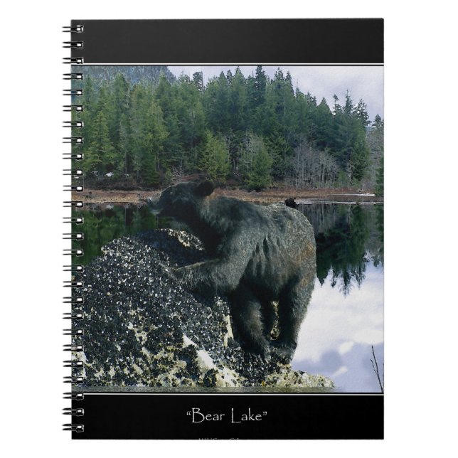 Caderno Espiral Lago Black Bear e Wilderness (Frente)