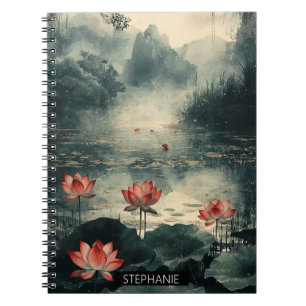 Caderno Espiral Lago de Lótus ao Luar (2)
