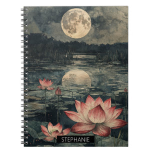 Caderno Espiral Lago de Lótus ao Luar (4)