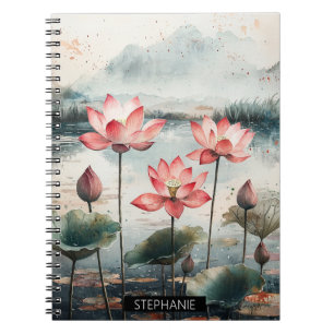Caderno Espiral Lago de Lótus ao Luar (7)