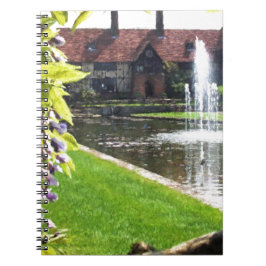 Caderno Espiral Lago e fonte na RHS Wisley