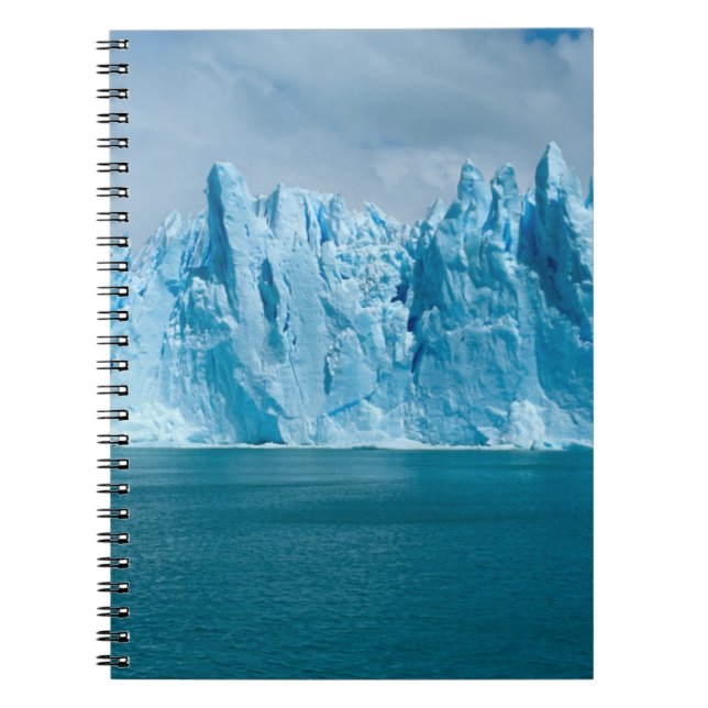 Caderno Espiral Lago, gelo e céu azuis (Frente)