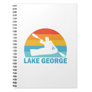 Caderno Espiral Lago George New York Kayak
