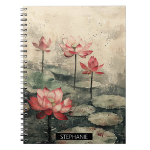 Caderno Espiral Lago Lotus ao Luar (6)