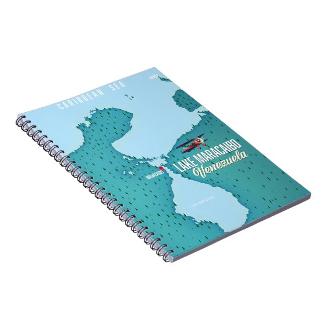 Caderno Espiral Lago Maracaibo, Venezuela mapeia a navegação. (Lado Direito)