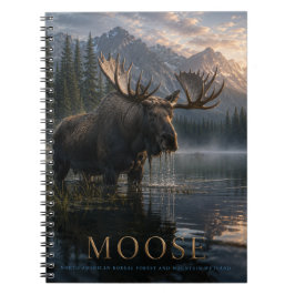 Caderno Espiral Lago Moose Mountain ANIMAIS
