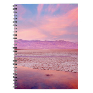 Caderno Espiral Lago o Vale da Morte salt Water