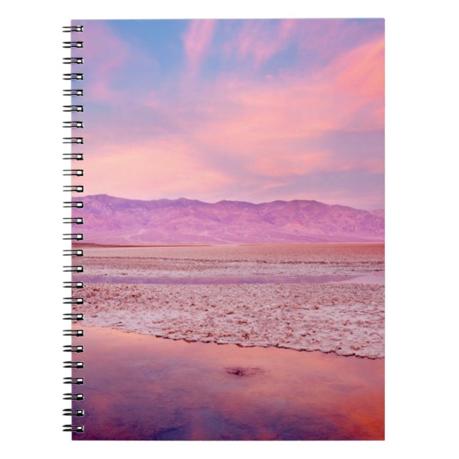 Caderno Espiral Lago o Vale da Morte salt Water (Frente)