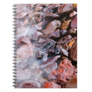Caderno Espiral Lago Superior Beach Stones Debaixo de Água