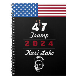 Caderno Espiral Lago Trump Kari 2024
