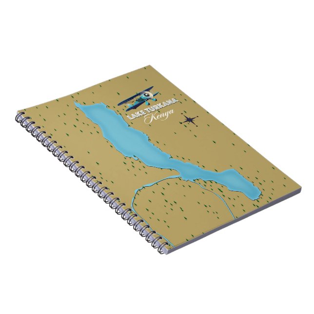 Caderno Espiral Lago Turkana Quênia (Lado Direito)