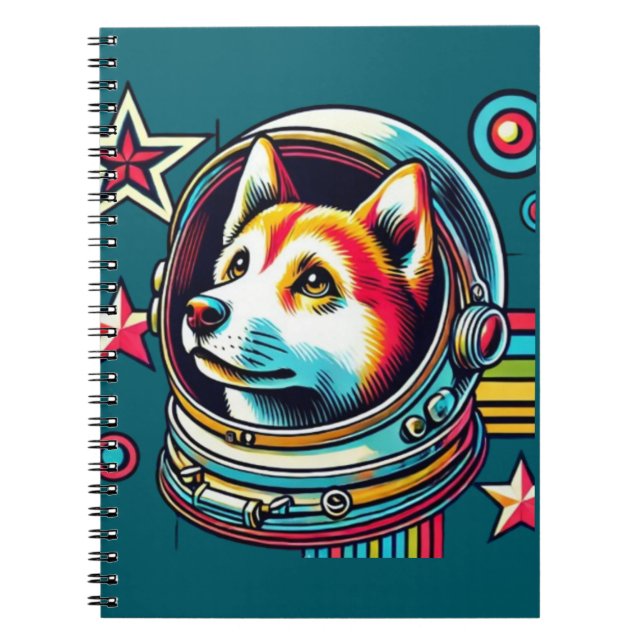 caderno espiral  "Laika " (Frente)