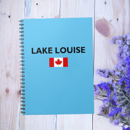 Caderno Espiral Lake Louise Canada Flag Light-Color