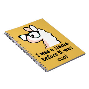 Caderno Espiral Lama do hipster
